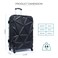 Para John PJTR3126 Matrix Luggage Trolley, Black 19 Inch Black