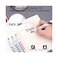 Deli Think Chisel Tip White Board Marker Assorted 6 PCS