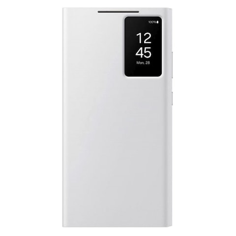 Samsung Smart View Wallet Case Cover for Galaxy S24 Ultra White