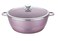 DESSINI - Non Stick Ceramic Coated Casserole Cooking Pot - Purple - 36 Cm