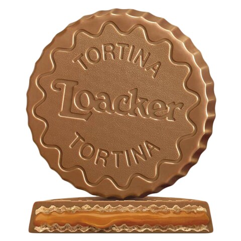 Loacker Tortina Biscuit Caramel 21g