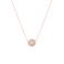 Aiwanto Necklace for Women's Simple Round Pendant Neck Chain Necklace