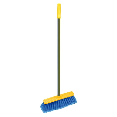 El Helal Rainbow Milano Soft Broom Lemony - 120 Cm