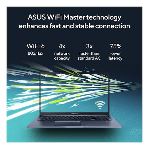 Asus Vivobook X1500E Laptop with 15.6-Inch Display Core i5 Processor 8GB RAM 512GB SSD Intel Iris Xe Graphic Card Indie Black Silver