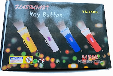 JMD FLASHLIGHT KEY BUTTON LED TORCH SET OF 24