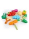 BasmAh 32-2047 Wooden Realistic Fruits And Basket Pretend Kitchen Play Set For Kids