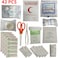 First Aid Kit Set 42-Piece White 21cm