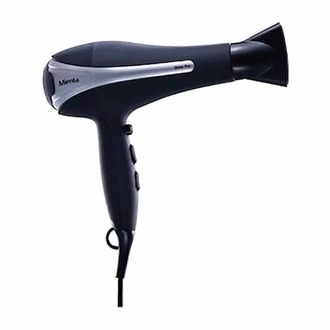 Mienta Shine Hair Dryer - 2000 Watt - Black/Silver - HD25207A