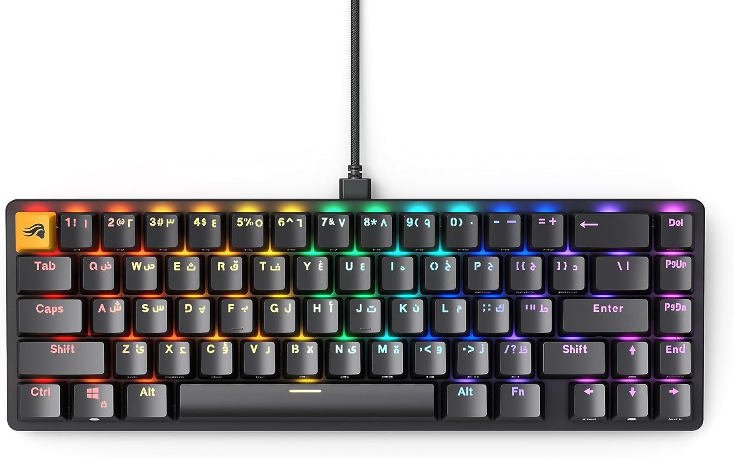 جلوريوس Glorious Gmmk 2 65 Arabic English Rgb Gaming Keyboard