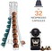 Lushh Coffe Capsule Holder, Tower Stand for 32 Nespresso Capsule , Coffee Pod Storage Holder - Silver