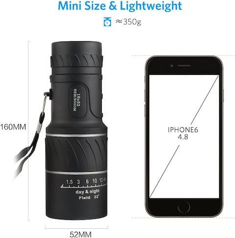 16x52 Monocular Dual Focus Optics Zoom Telescope