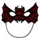 Halloween Bat Eye Mask Adult Size
