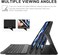 Ntech Dona Keyboard Case For iPad Air 4Th Gen 10.9 iPad Pro 11&ldquo; 2018/2020, Smart Protective Folio With Detachable Bt Keyboard, iPad Pro 11 Keyboard Case With Pencil Holder, Auto Sleep/Wake, Black