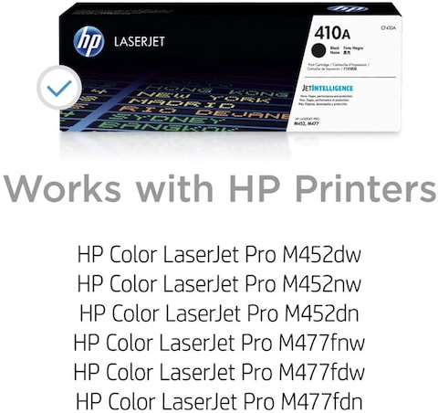 HP 410A Laserjet Toner Cartridge, Black - Cf410A