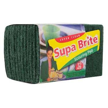 Supa Brite Scouring Pad 12 Pieces