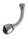 Turbo Flex - Flexible Faucet Sprayer Silver/Black 6 x 1.25inch