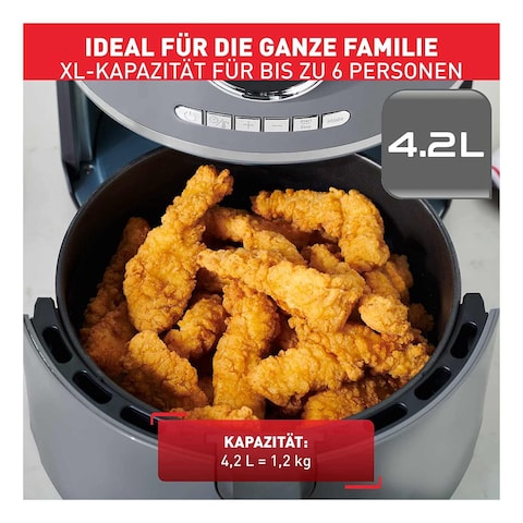 Tefal Ultra Digital Air Fryer EY111B40 Grey &lrm;1400W