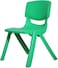 Rbwtoys Plastic Kids Chair, Durable And Lightweight, 44cm Height Seat, Indoor Or Outdoor Use For Boys Girls RW-17109, Green