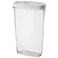Generic - Dry Food Jar With Lid Clear/White 2.3L