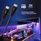 Levelo Zinc-Alloy Shell 8K60Hz HDMI Cable V2.1 Compatible W/LCD, PC/Laptop, Projector, Gaming Console etc, 8K@60Hz, 4K@120Hz, 10K Resolution, High Speed HDMI Cable Ethernet - Black (2m)