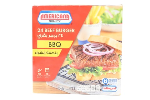 AMERICANA 24 BEEF BURGER WITH BBQ 1344G