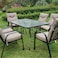 طقم سفرة معدني للحديقة (6كراسي + طاولة)