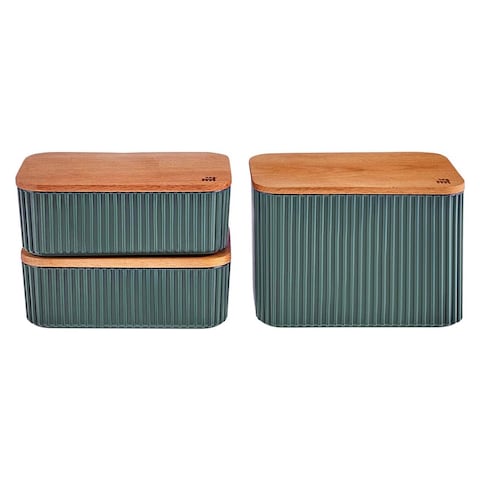 Karaca Massimo Storage Container Set - 3 Pieces - Green