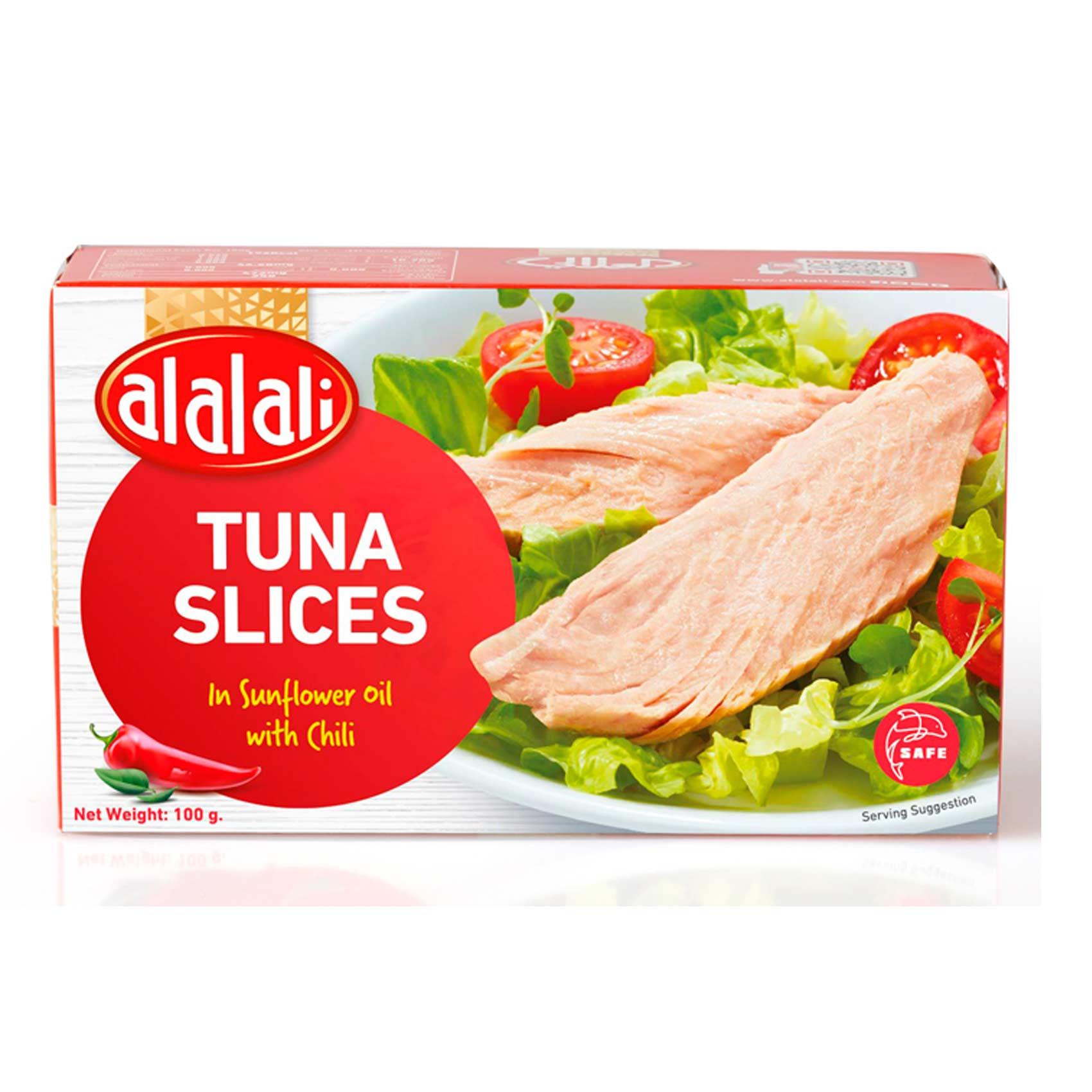 Al Alali Tuna Slices In Sunflower Oil With Chili 100g