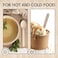 Lavish 50 Pcs Eco-Friendly Everyday Use Bamboo Disposable Wooden Spoons Set