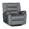 In House Velvet Rocking Recliner Chair - Grey - Nice 02