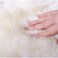 Generic White Fuax Fur Rugs Carpets Soft Artificial Sheepskin Faux Fleece Chair Cover Seat Pad Soft Fluffy Shaggy Area Rugs For Living Room Sheepskin Style Rug (White, 45 X 45cm)