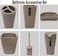 Bathroom Accessories Set,6-Piece Bathroom Gift Set,Toothbrush Holder,Toothbrush Cup,Soap Dispenser,Soap Dish,Toilet Brush Holder,Trash Can,Tumbler Bathroom Accessory Set Complete, Beige