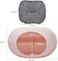 Cat bed for small pets and kittens, Comfortable and durable plastic donut cat bed with Removable cushion and Non-slip bottom, Semi-closed waterproof pet bed 50 cm (Pink)