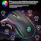 HXSJ A869 Type-c 7200dpi 6-modes Adjustable 7-keys Rgb Light Wired Game Mouse
