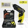 44 Pcs Cordless Screwdriver Professional Tools Rechargeable with LED Light 220v/ 4.8v/ 200r/min 1300mAH Li-Lon Mini Drill Power Tools