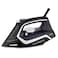 Dry and Wet Steam Iron With Self-clean function Adjustable Temperature Control Ceramic Soleplate 2200W Black