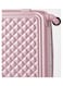 Partner 3-Piece Textured Checkered Luggage Trolley Set, Light Pink
