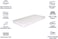 Vital Medical Mattress - Single Size, White, W90 X L190 X H10 Cm
