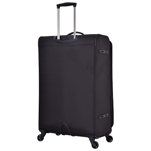 Eminent 4 Wheel Soft Casing Expandable Recycled Large Luggage Trolley 71cm&nbsp;Black V6101