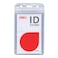 Deli ID Card Waterproof Badge Vertical 10PC a Pack