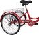 Classic Adult Tricycle With Basket 24 Inch - Red