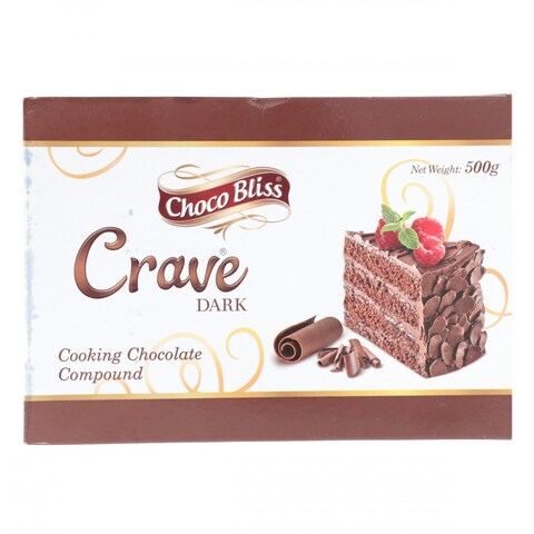 Choco Bliss Crave Dark Cooking Chocolate Compound 500g