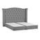 In House Al Dimashqi Linen Bed Frame - Queen - 200x150cm - Light Gray