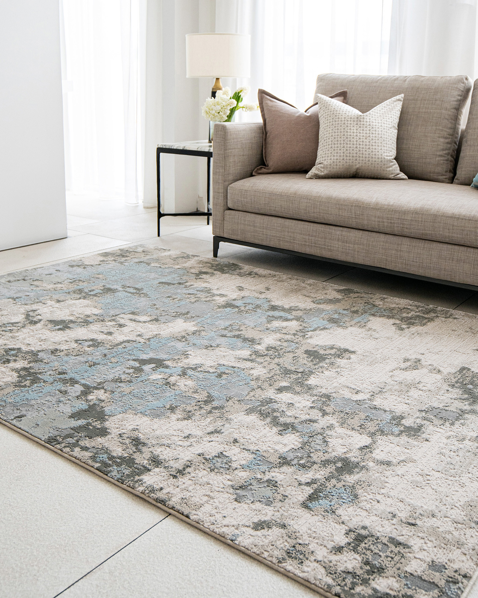 Cooper Sky 150 x 80 cm Carpet Knot Home Designer Rug for Bedroom Living Dining Room Office Soft Non-slip Area Textile Decor