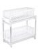 Generic - 2-Tier Basket Drawers White 15x5.5centimeter