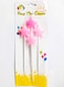 Party Time 4Pcs Pink Star Candle w/ Stick Holder Birthday Candle Kids Adult Birthday Cake Decoration - Number Candle For Anniversary, Valentines Birthday Candle Cake Topper