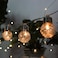 Aiwanto Solar Pineapple Light String Light Bulb Round Ball Light Outdoor Garden Light