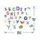 StickieArt - Colorful Alphabets Wall Decal - Medium - 50 x 70 cm - STA-123