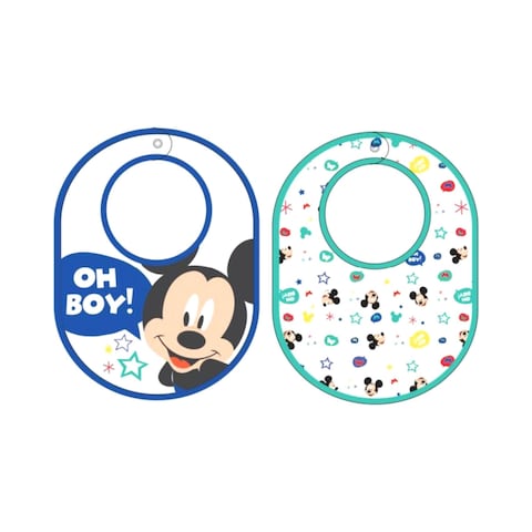 Disney Mickey Mouse Cotton Bib MCPL2470 Multicolour 2 PCS