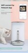 4.3L Automatic Pet Feeder with 2MP Camera and App Control for iPhone and Android, Support Night Vision for Cat and Dog
